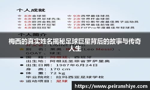梅西的真实姓名揭秘足球巨星背后的故事与传奇人生